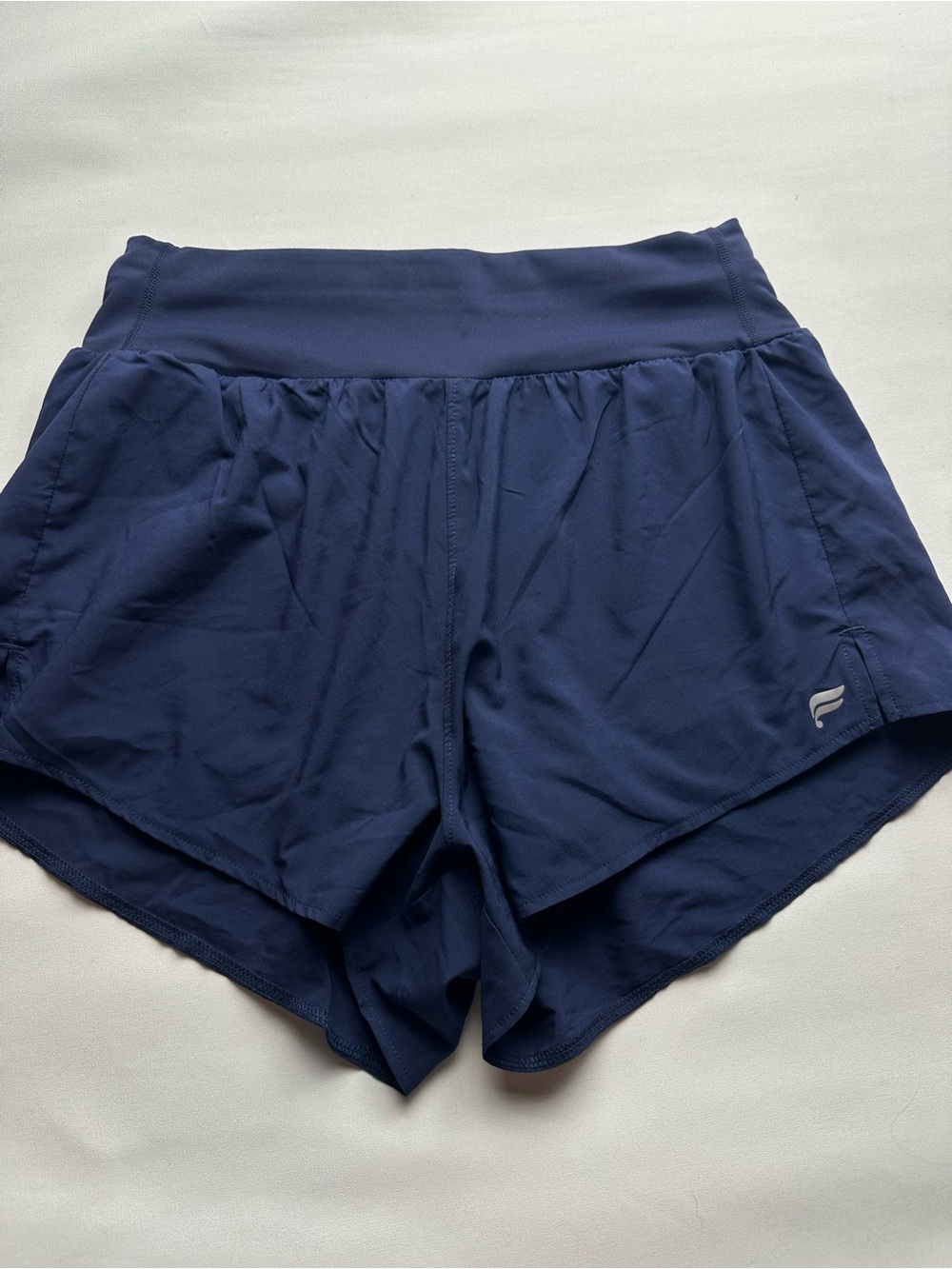 Fabletics Navy Athletic Running Shorts for Women. Est size S